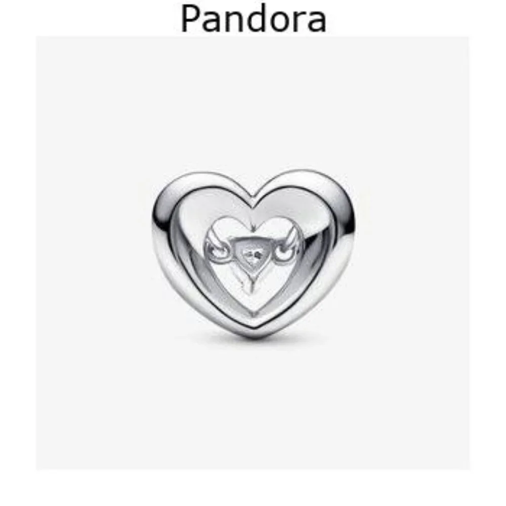 Pandora Radiant Heart & Floating Stone Charm